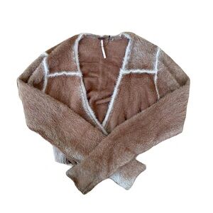 NWOT Free People Tie It Up Wrap Sweater